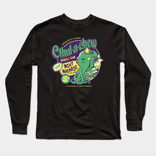 Cthul-a-Chew Long Sleeve T-Shirt by heartattackjack